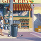 Giclée Print From the Book, Pussycats Everywhere!, of a Girl Going Shopping, Limited Edition. Signed