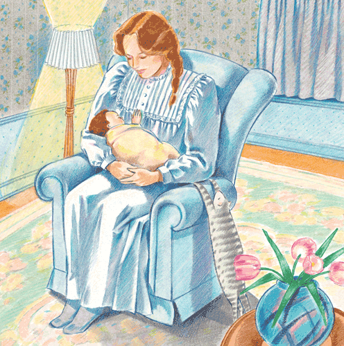 Giclée Print of Mother and Child, from LOVE YOU FOREVER, Signed by Illustrator Sheila McGraw